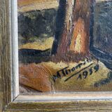 Painting signed M. Thomas, 1959