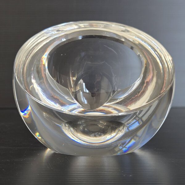 Cendrier vintage en cristal de Saint-Louis