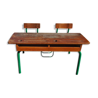 Double school desk