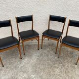 4 Danish teak chairs
