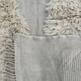 Moroccan Beni Ouarain rug in ecru wool