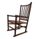 Fauteuil Manou en rotin et assise en cuir, 1960