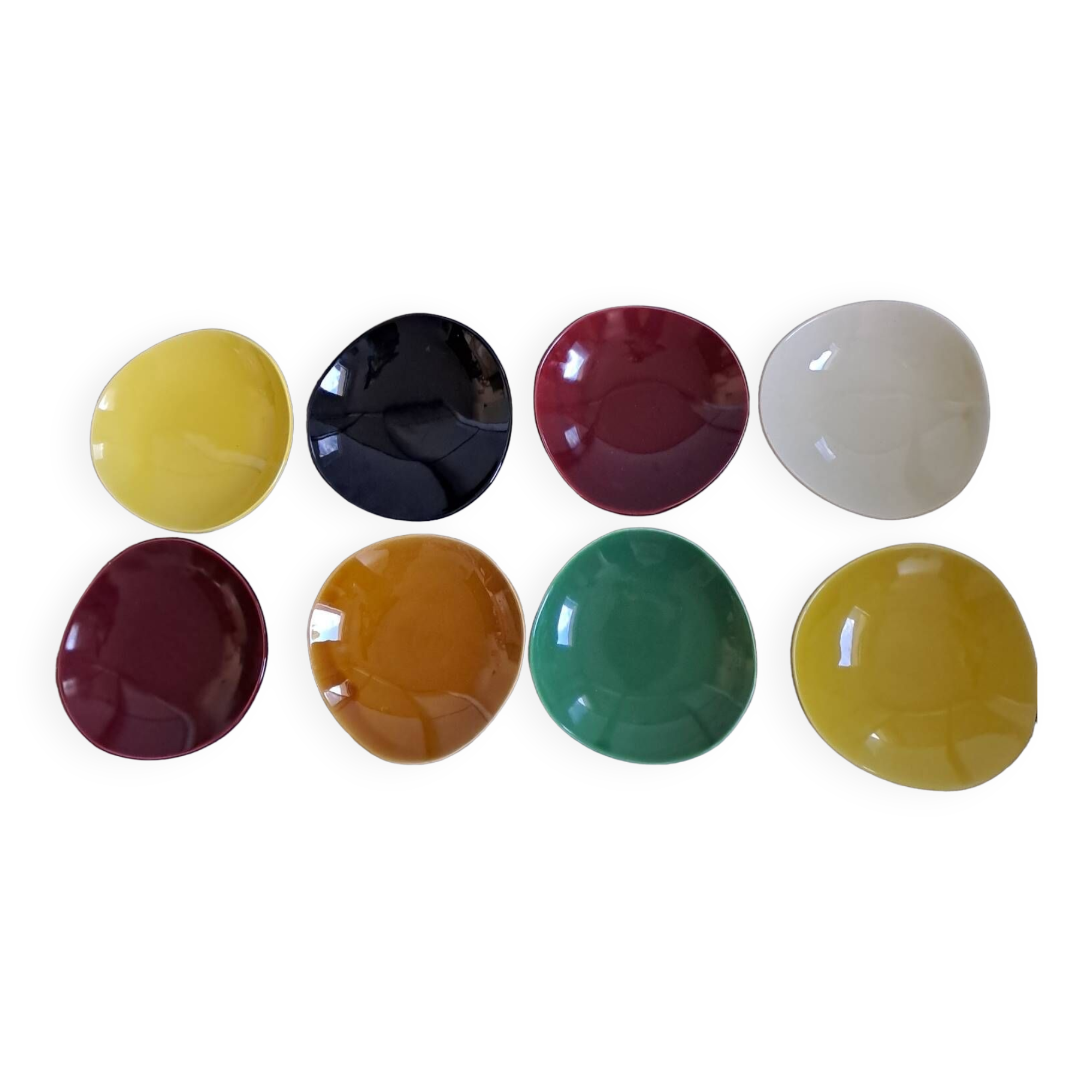 8 Vintage plates, 60s/70s