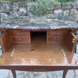 Small Louis XV style desk chest of drawers, 19th century period
