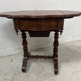 Napoleonic era mahogany and veneer work table, 19th century