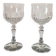 Pair of cut crystal wine glasses Schott Zwiesel