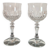 Pair of cut crystal wine glasses Schott Zwiesel