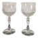 Pair of cut crystal wine glasses Schott Zwiesel