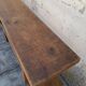 Pair of oak old farm benches 2m71