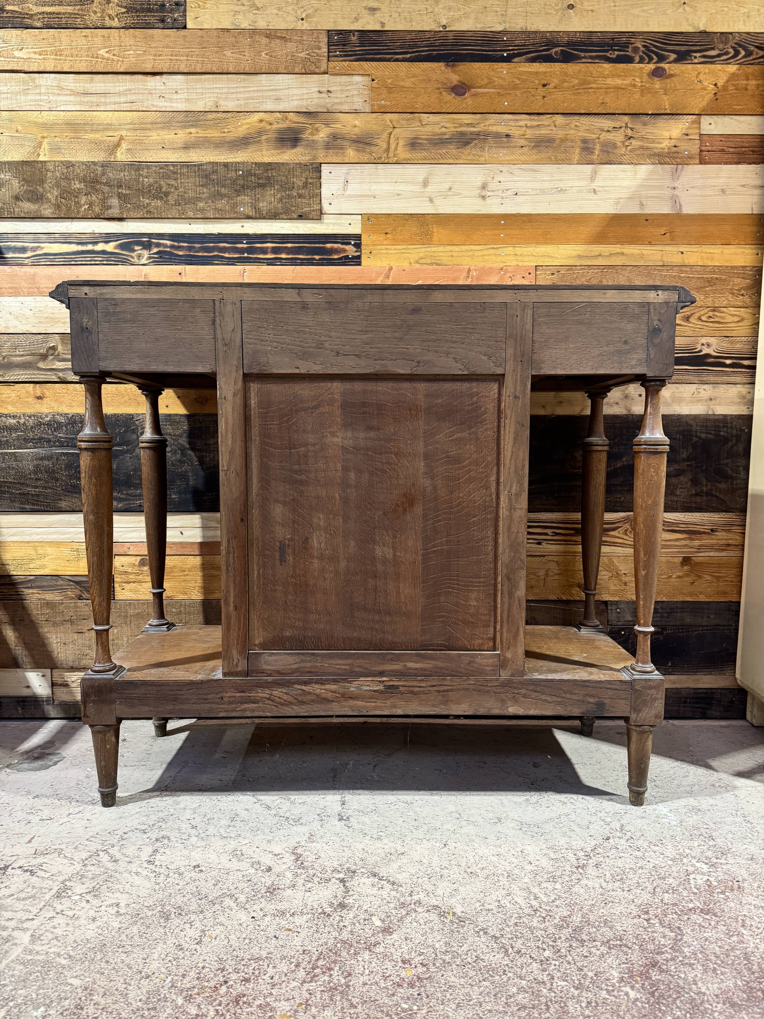Solid oak sideboard - 1950s