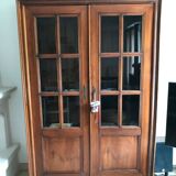 Louis Philippe cherry wood bookcase