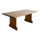 Table basse carrée suédoise vintage en pin, années 1930