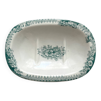 Sarreguemines "Jardinière" iron clay soap dish
