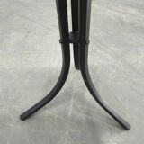 Table d'appoint en marbre italien avec base en fer noir, années 1970