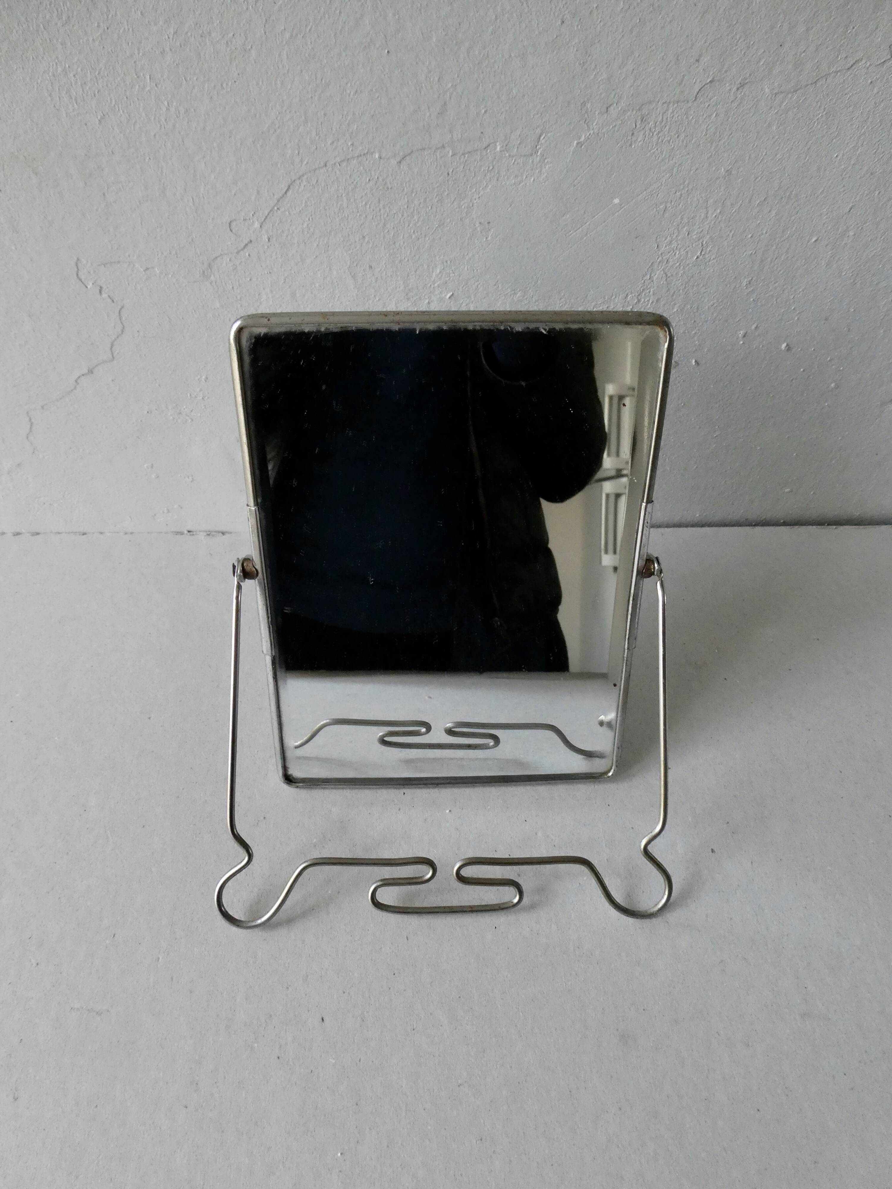 Barber's mirror to hang or lay - 19x14cm