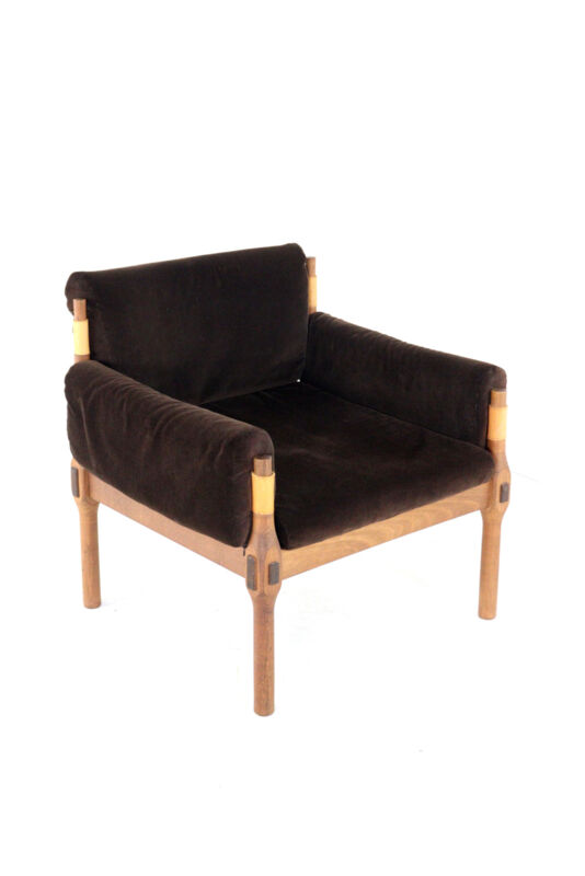 mid century danish design Safari armchair - rare piece - original condition