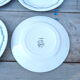 Lot de 4 assiettes plates St Amand  decor foral