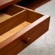 1950s Danish Teak Coffee Table with Drawers and Pull-Out Tray