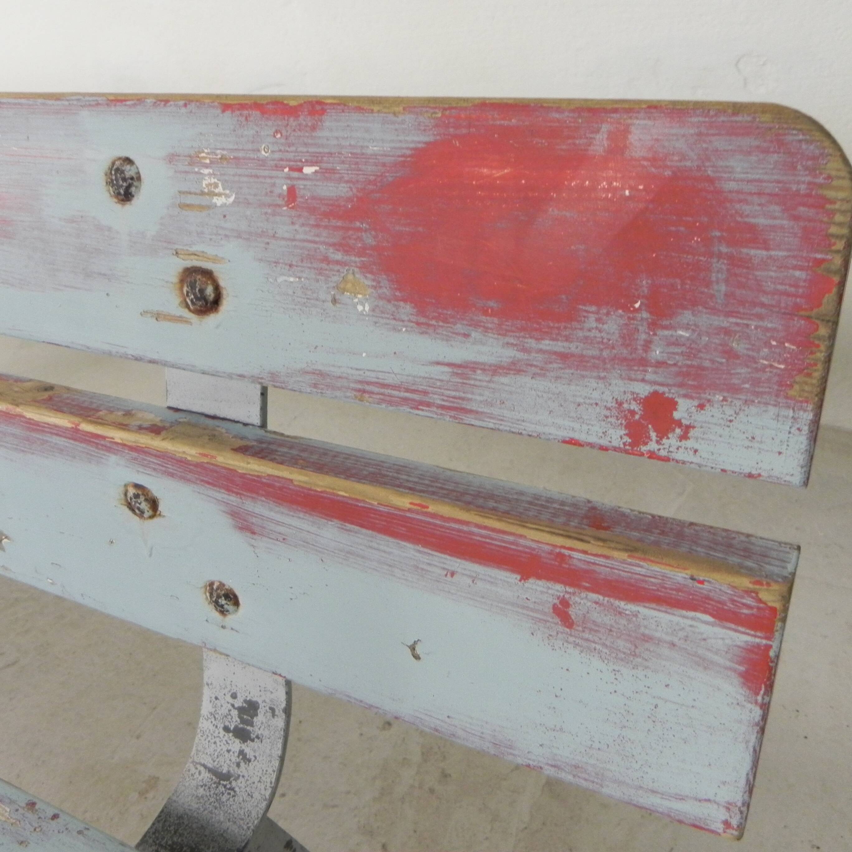 Tough, industrial sofa, 2 meters long, 1960s