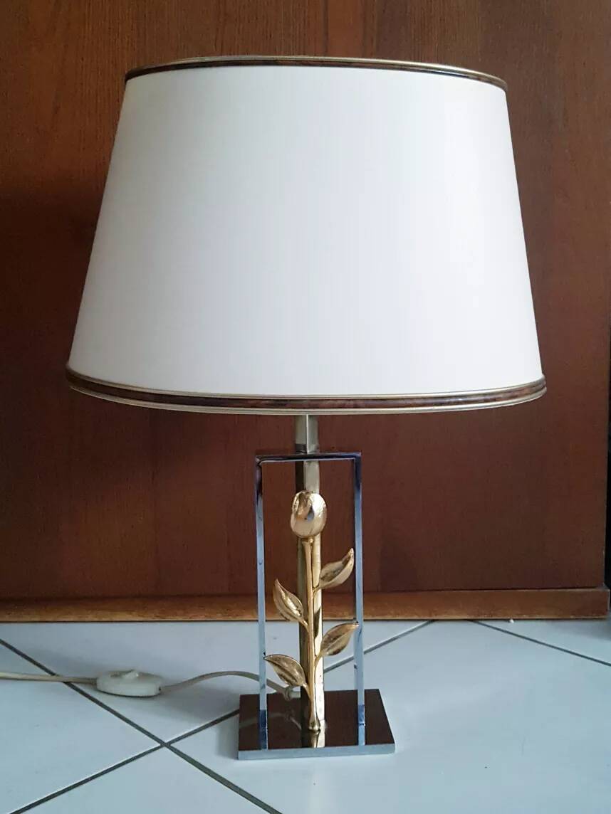 Stylised pink table lamp and shade 57 cm