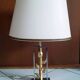 Stylised pink table lamp and shade 57 cm