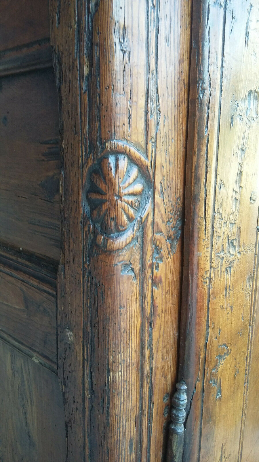 18th-century larch Savoyard wardrobe