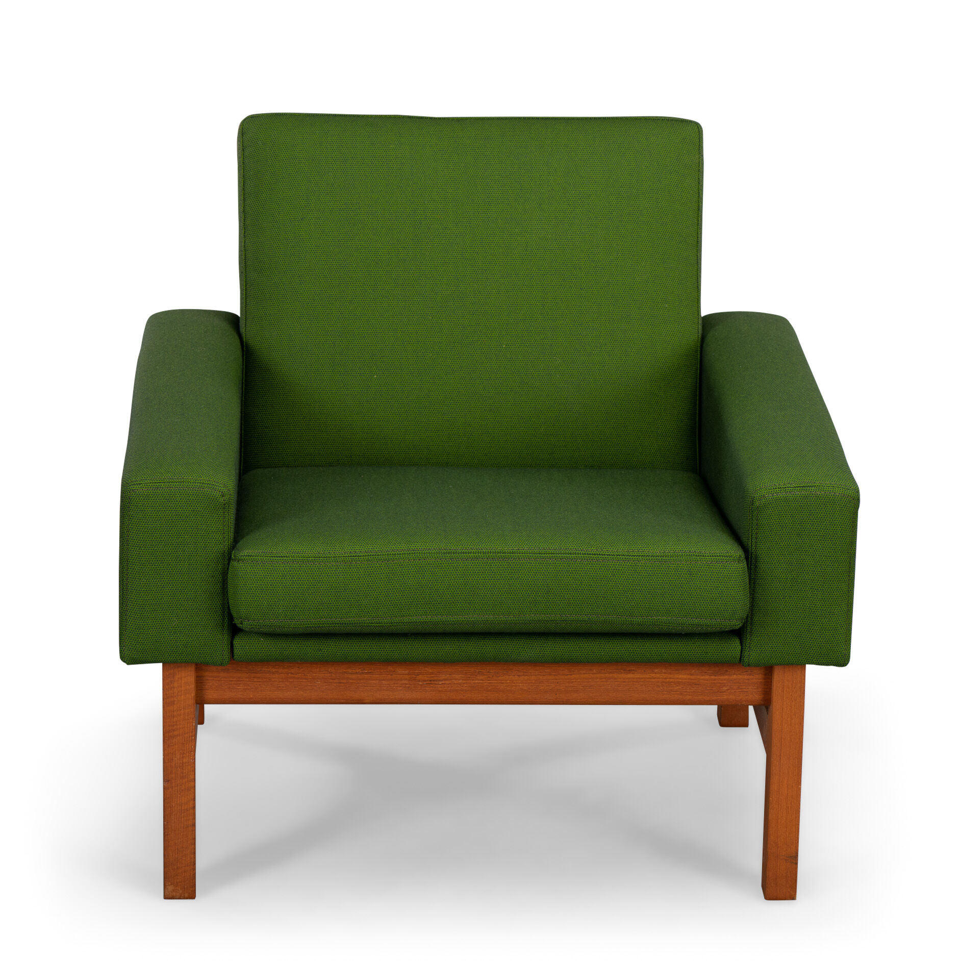 Green AP34/1T armcchair by Hans J. Wegner for A.P. Stolen, 1960s