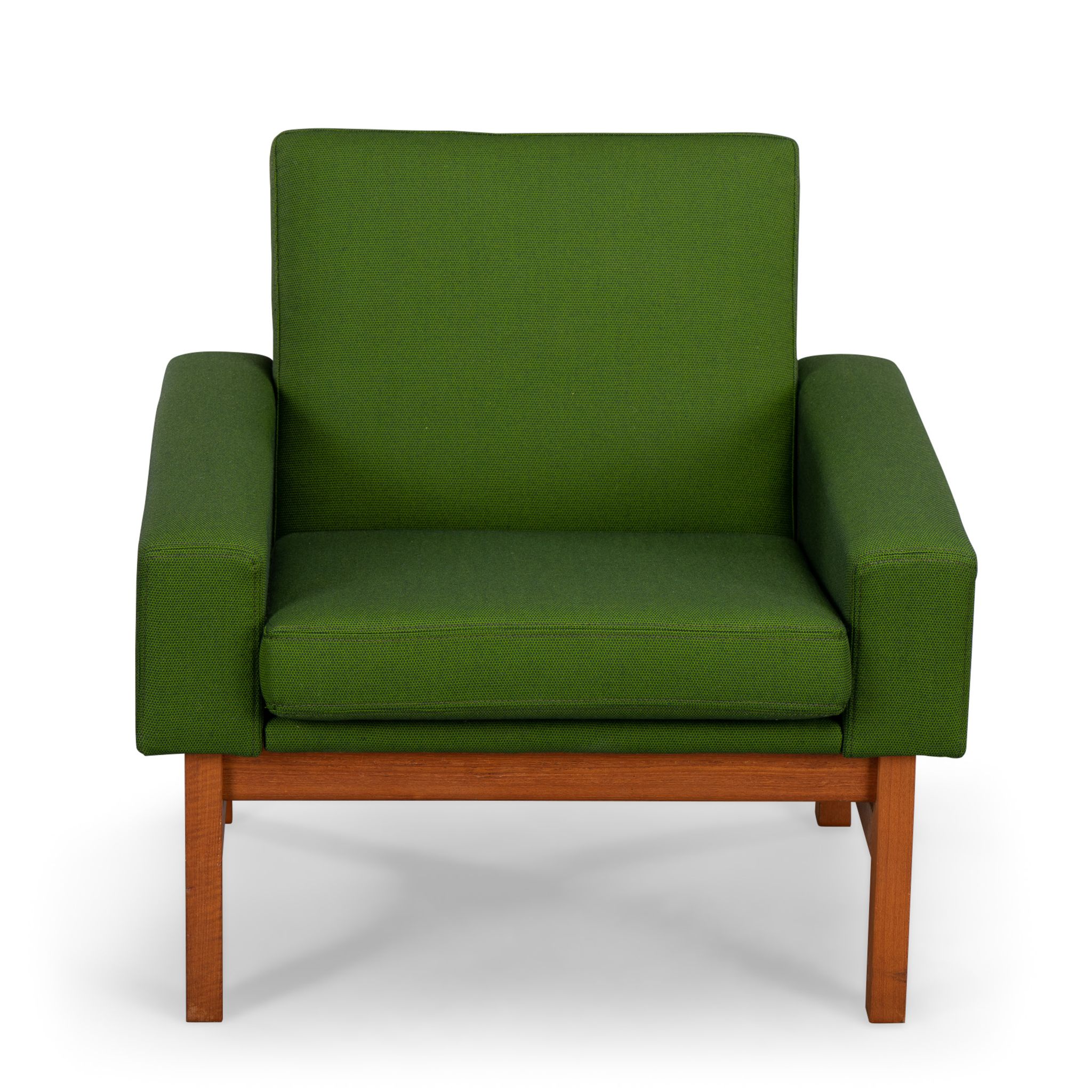 Green AP34/1T armcchair by Hans J. Wegner for A.P. Stolen, 1960s