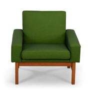 Green AP34/1T armcchair by Hans J. Wegner for A.P. Stolen, 1960s
