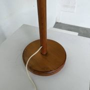 Lampe de table bois chêne années 70