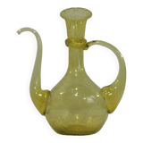 Grande verseuse vintage en verre soufflé Biot