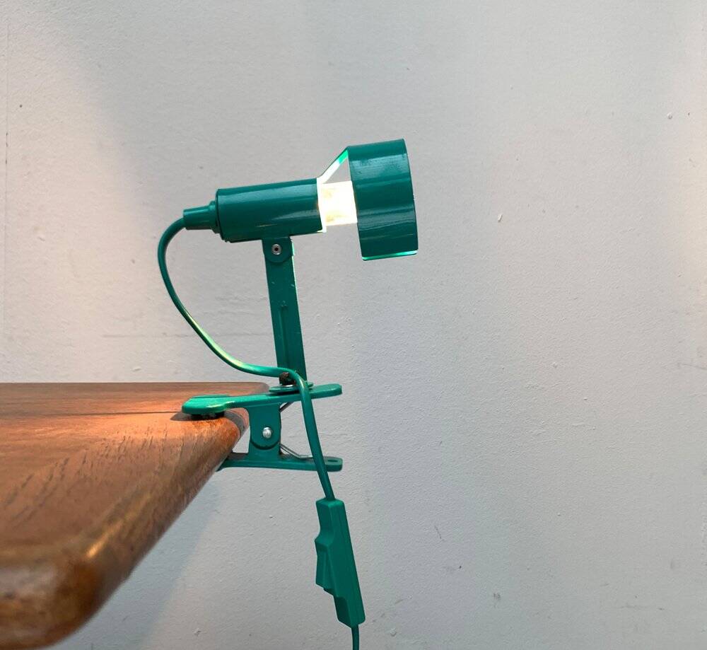 Postmodern clamp lamp in vintage Space style from Ikea, 1980s.