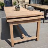 Solid oak farmhouse table