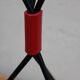 1960's black metal tripod plant holder