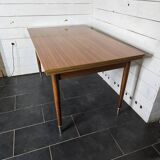Vintage rectangular table with 2 extensions from the 60s