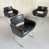 J-A Motte, set of 3 armchairs 773