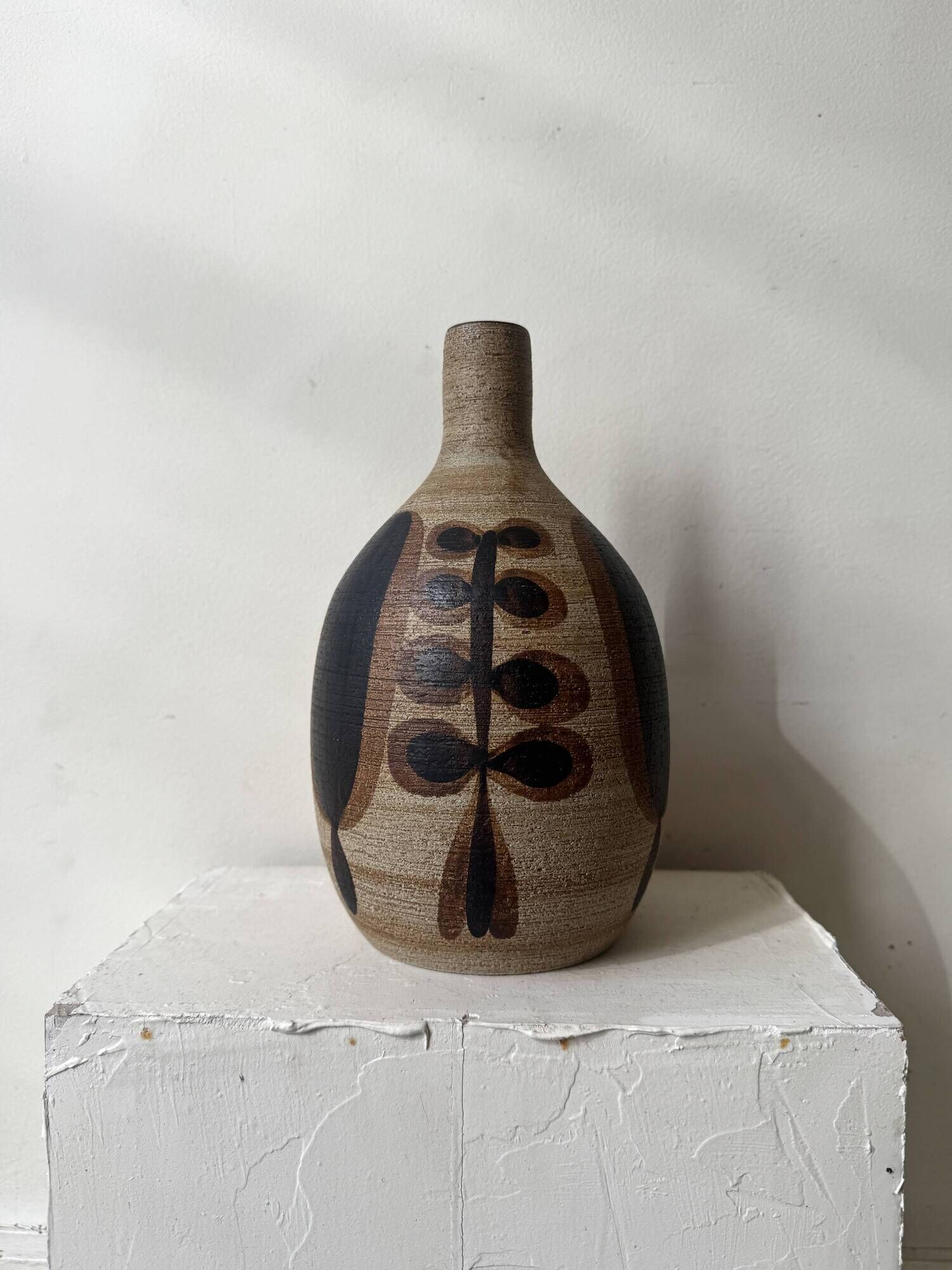 Large ceramic floral vase by Peter Mueller, Snafo 1970