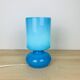 Lampe Lykta Ikea en verre bleu vintage