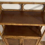 Shelf on wicker legs