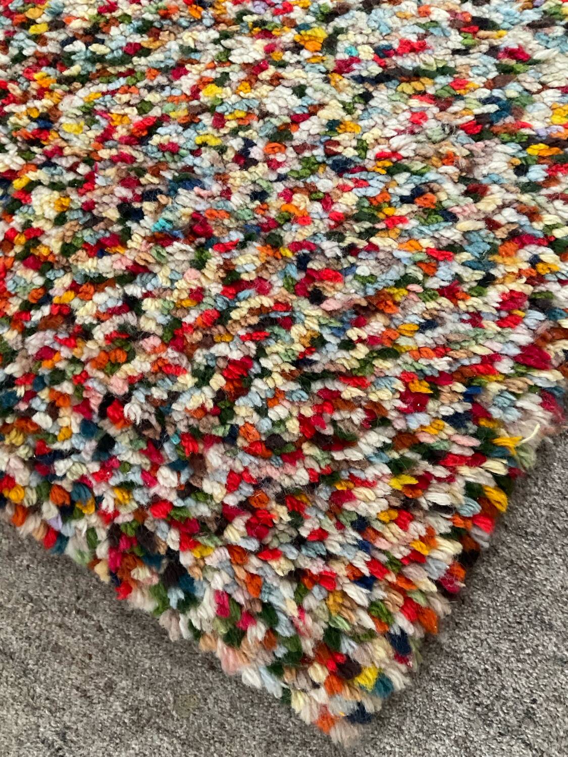 Vintage woven wool rug