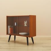 Mahogany display cabinet with glass front, Denmark, 1970s