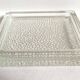 Nevada catch-all tray 1950s moulded glass Saint Gobain 20 x 20 cm