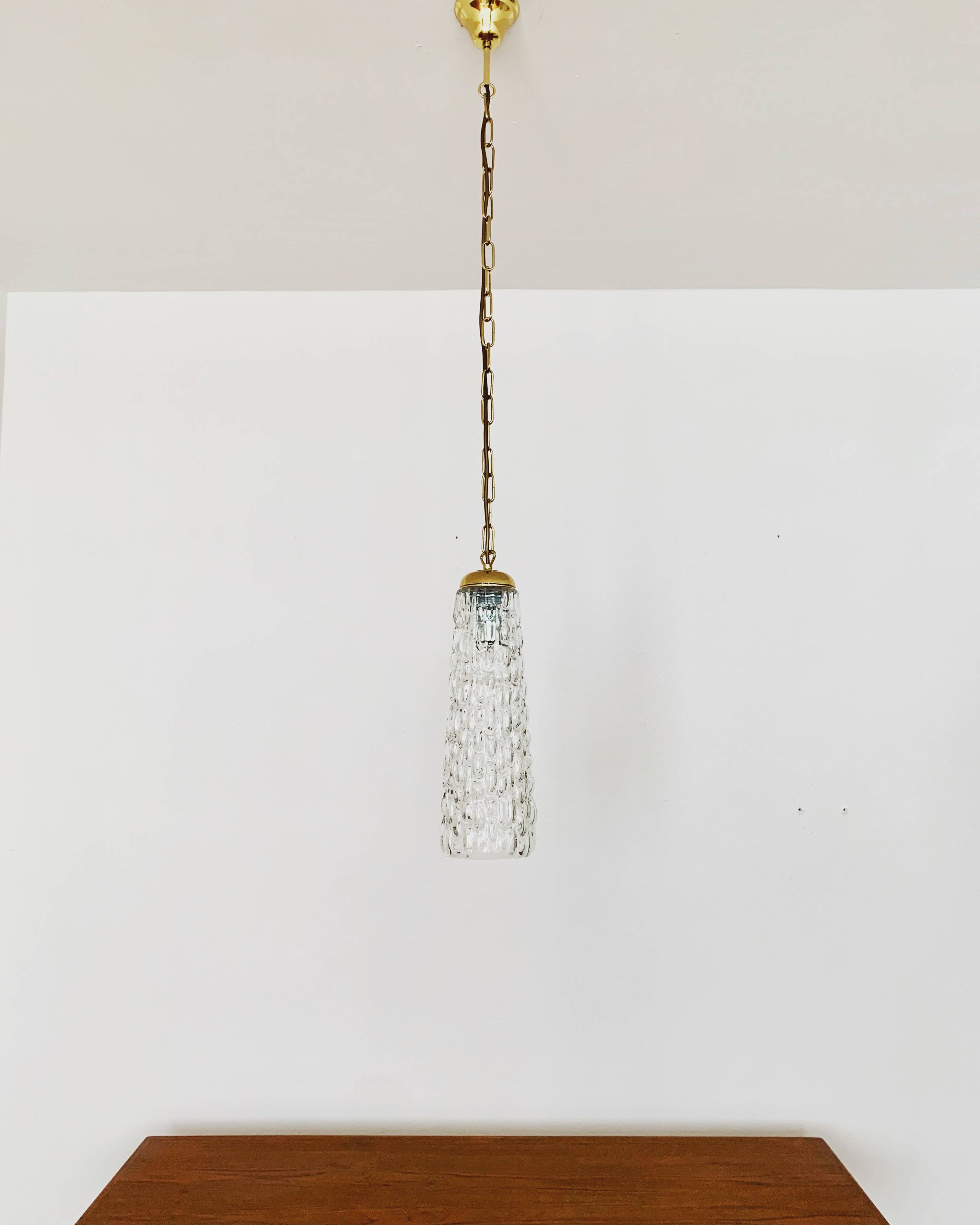Crystal glass pendant lamp by Rupert Nikoll
