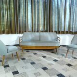 Mid-Century Club Chairs in Mohair by Wilhelm Knoll, 1950s, Set of 2