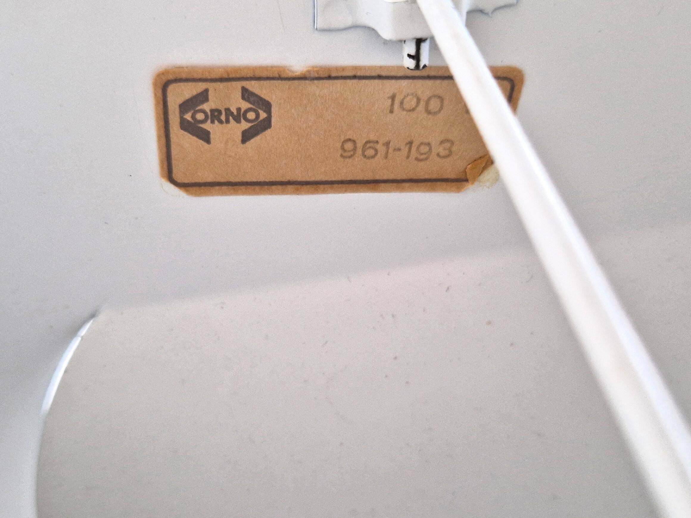 White metal wall sconce by Shogo Suzuki for Orno, Finland 1960's