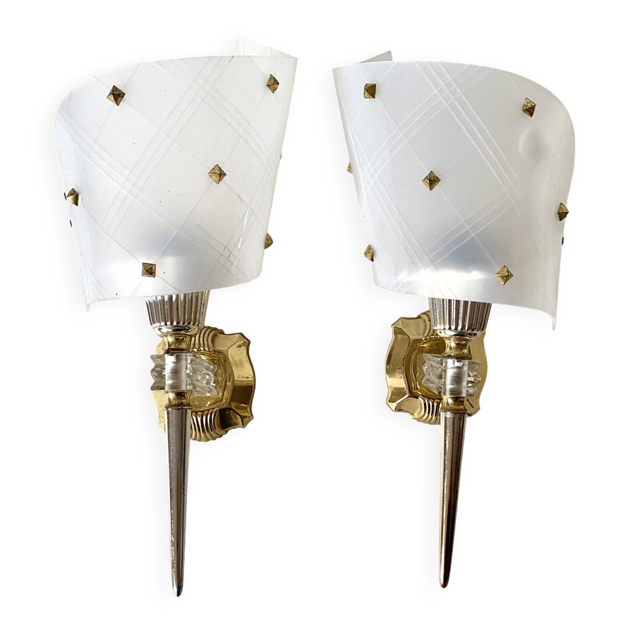 Pair of 60s wall lights