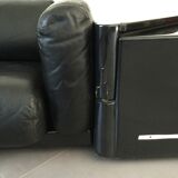 Cini Boeri - Sofa Gradual Lounge Black Leather Knoll/Gavina