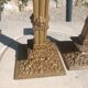 Financial-style candle holders in gilded bronze