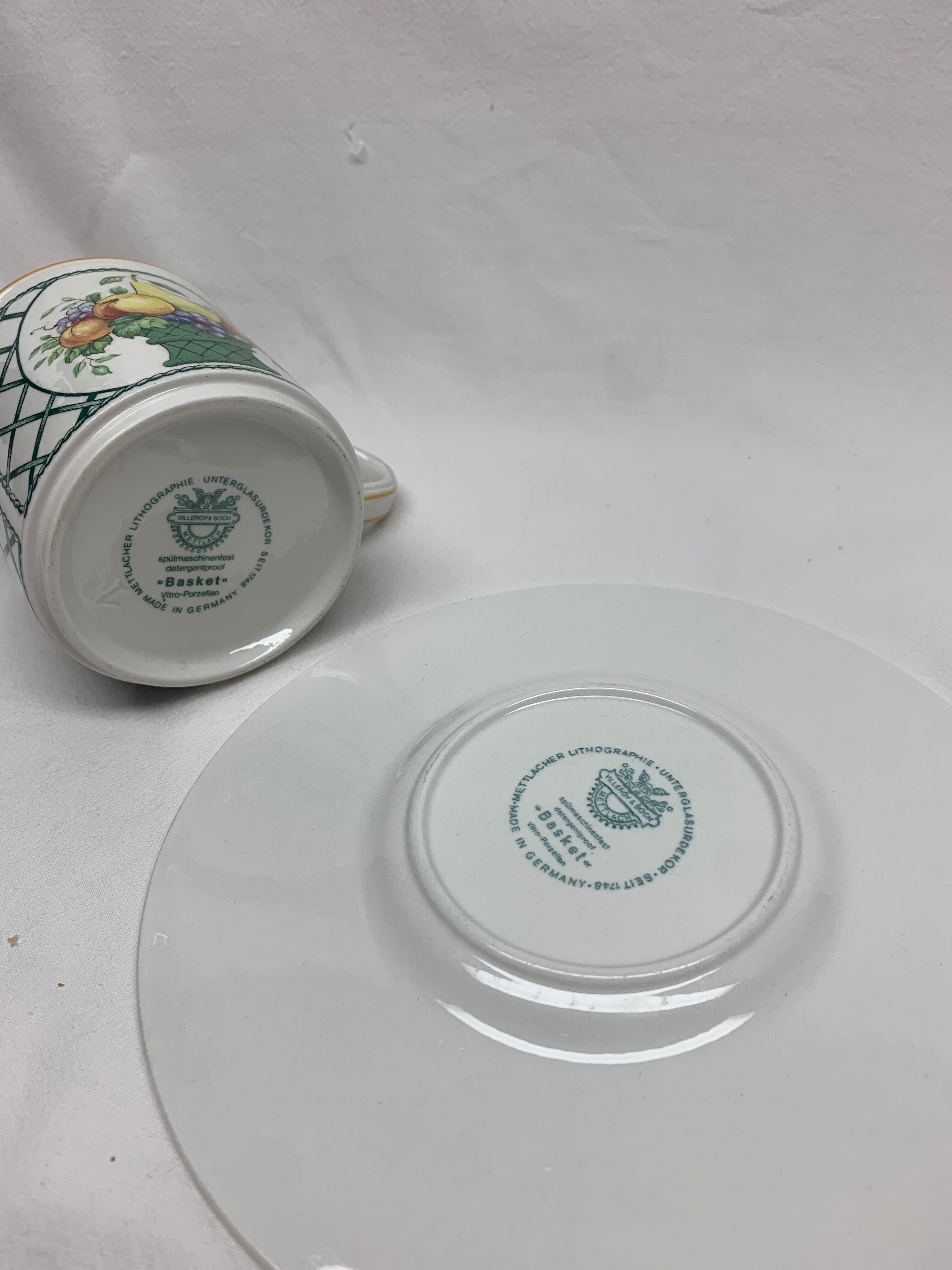 Large cup and saucer Villeroy & Boch