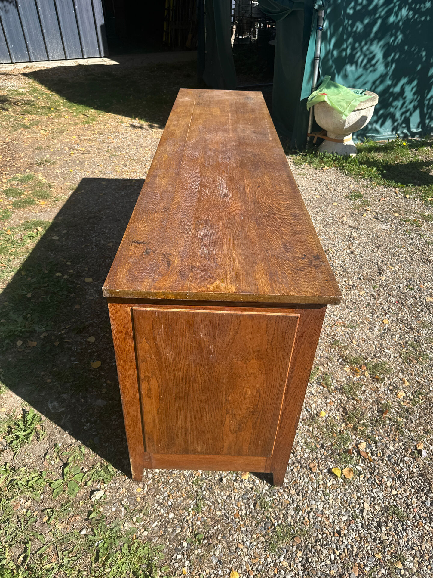 Enfilade raw oak brutalism